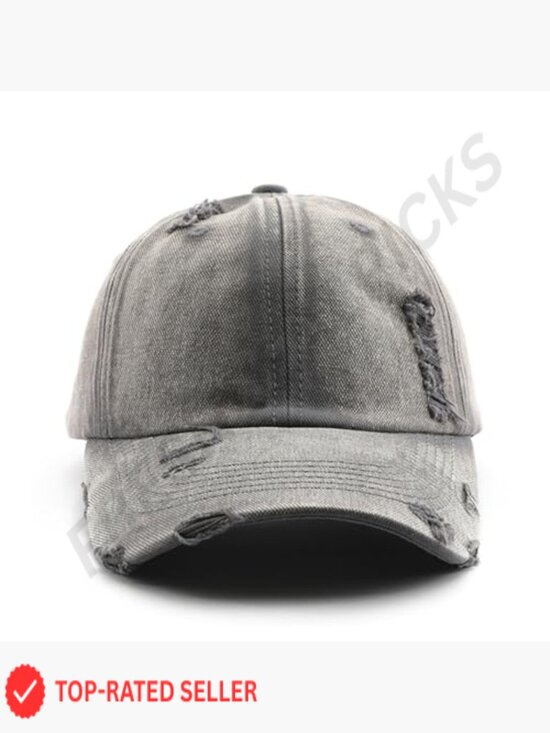 Unstructured Dad Hat Vintage Washed Distressed Baseball Cap Adjustable Trendy main image 5